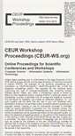 Mobile Screenshot of ceur-ws.org