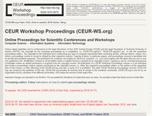 Tablet Screenshot of ceur-ws.org
